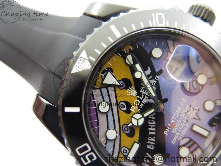 0601 FashionForward Submariner 40mm Black Ceramic 5GF Best Edition Painting Dial on Black Rubber Strap SA 2467